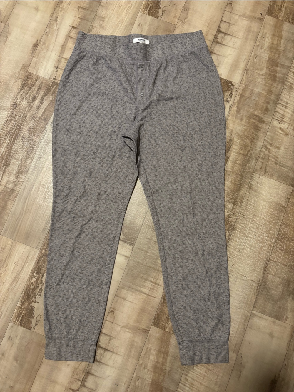 Sonoma Light Grey Waffle Knit Top